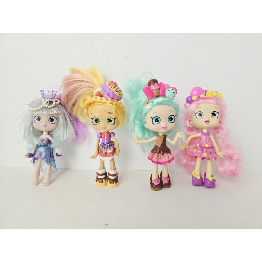 Shopkins doll lot Jessicake Bubblisha Gemma Stone Peppa Mint